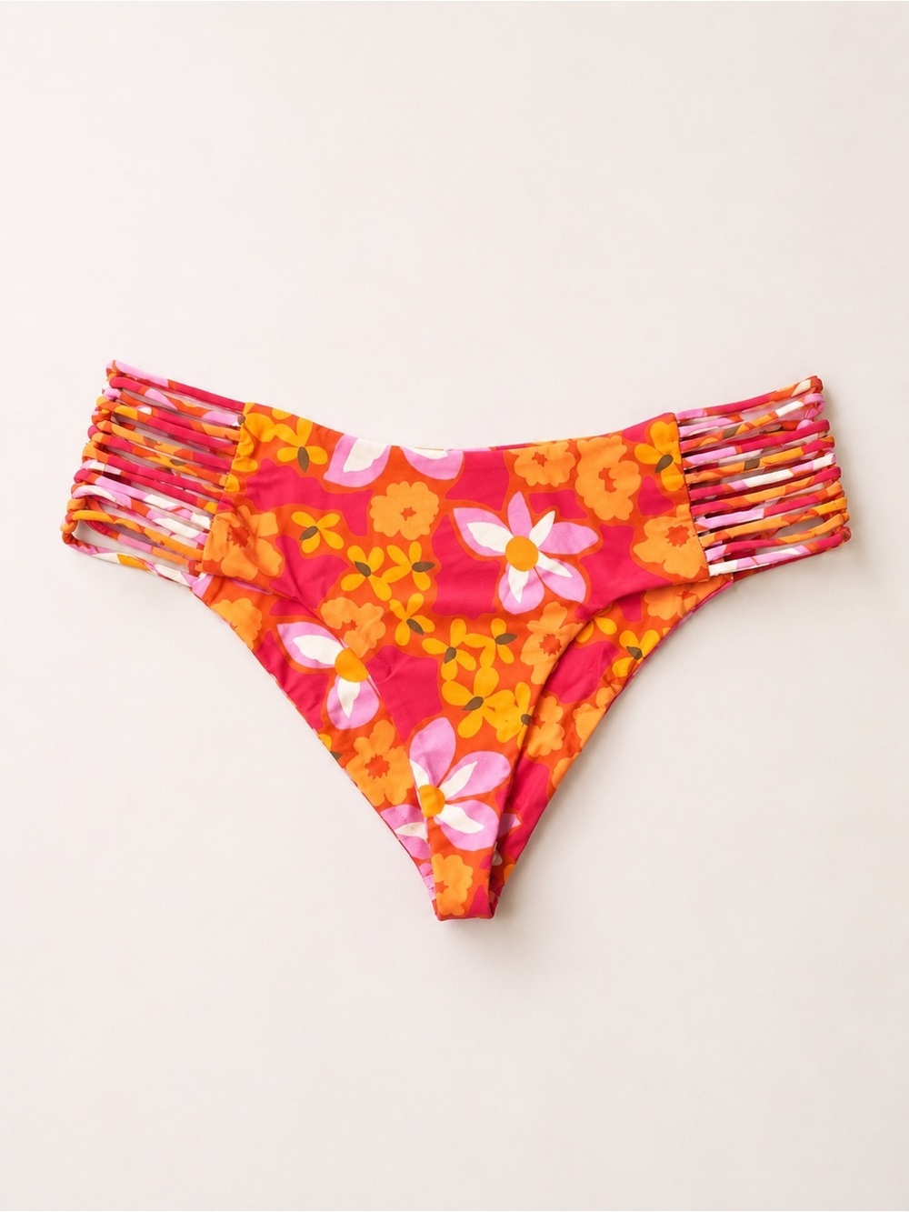 STONE FOX SWIM Simone Bikini Bottom in Lei Lei